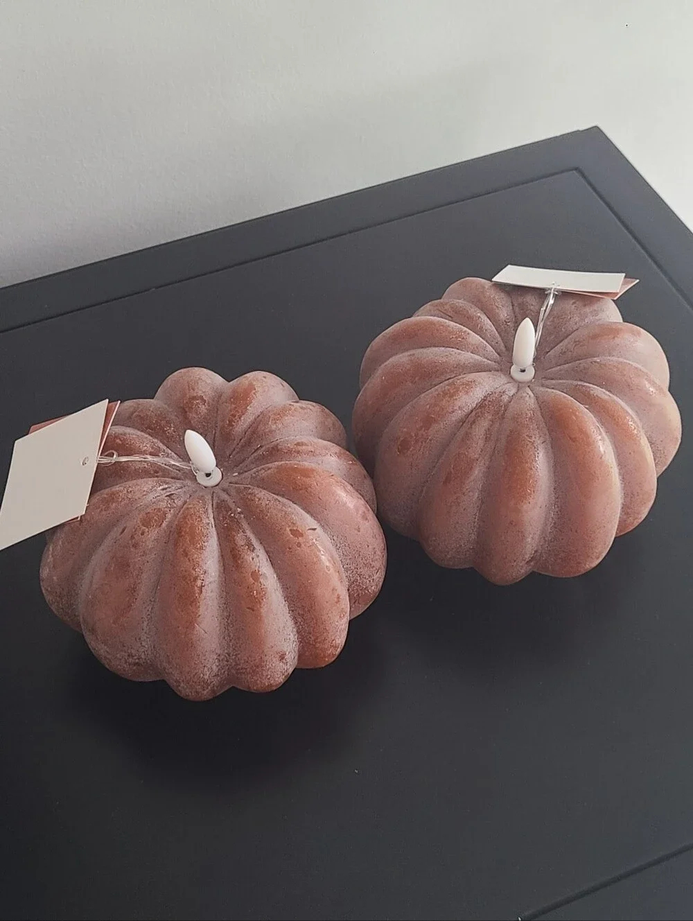 Set of 2 Hobby Lobby Pumpkin Candles